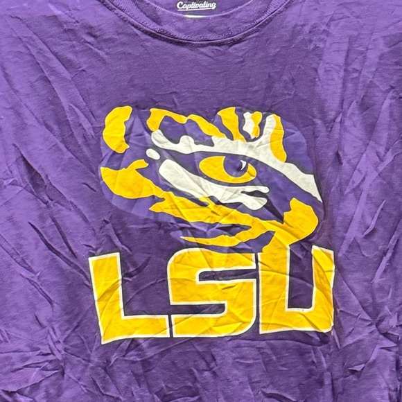 Colosseum Purple LSU Men's Shirt 2XL - Picture 3 of 4